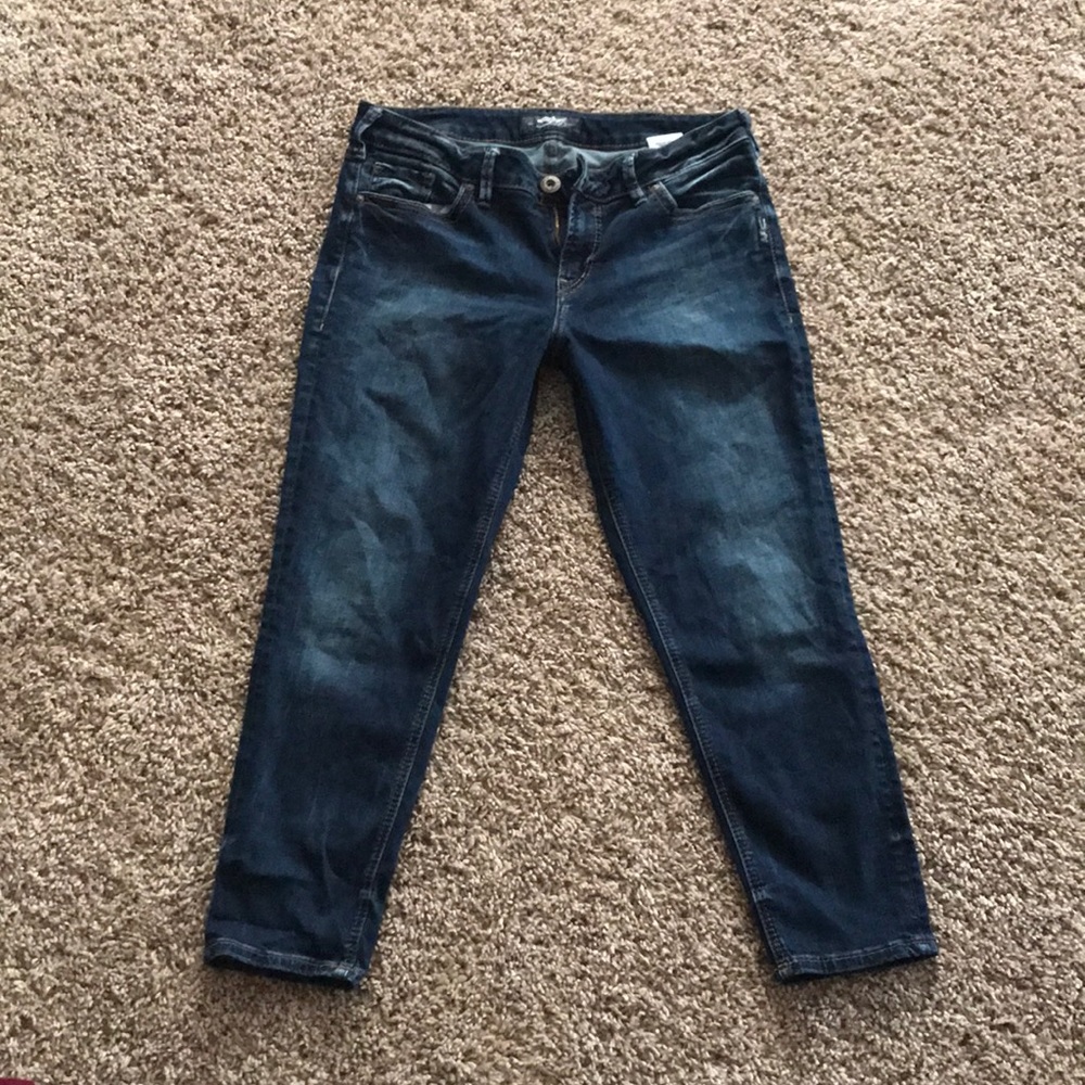 Women’s Silver Suki Skinny Crop 31x25